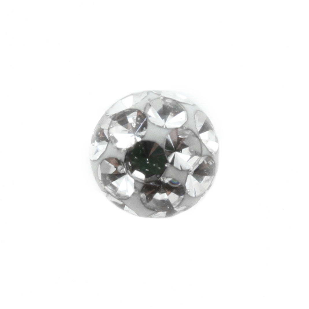 Chirurgisch Stalen Multi Jewelled Opschroefbal Clear