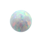 Synthetisch Stenen Opschroefbare Opaalbal White Opal