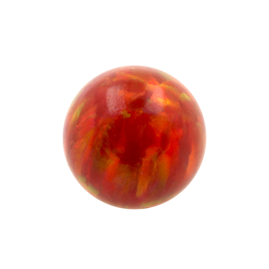 Synthetisch Stenen Opschroefbare Opaalbal Red Opal