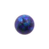 Synthetischer Schraubaufsatz mit Opalkugel Black Opal