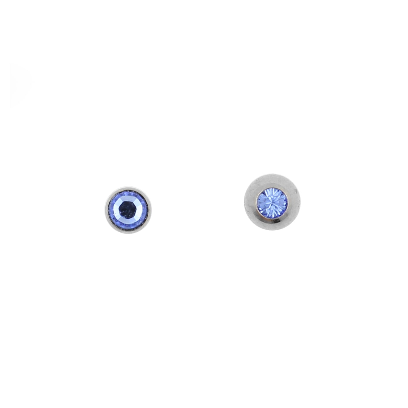 Titanium Jewelled Threaded Ball Sapphire