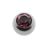 Titanium Schraubkugel Kristall Amethyst