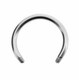 Chirurgischer Stahl Circular Barbell Silber