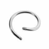 Chirurgischer Stahl Twister-Stab Silber