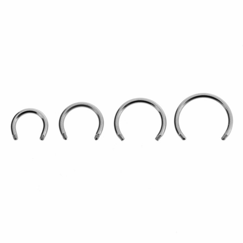 Titanium Circular Staafje Zilver