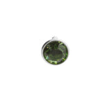 Stahlaufsatz mit Peridot-Edelstein