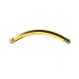 Gebogener Stab aus chirurgischem Stahl Gold