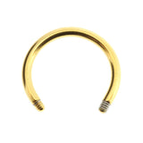 Chirurgischer Stahl Circular Barbell Gold
