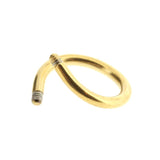 Chirurgischer Stahl Twister Stab Gold