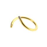 Chirurgischer Stahl-Twisterstab Gold