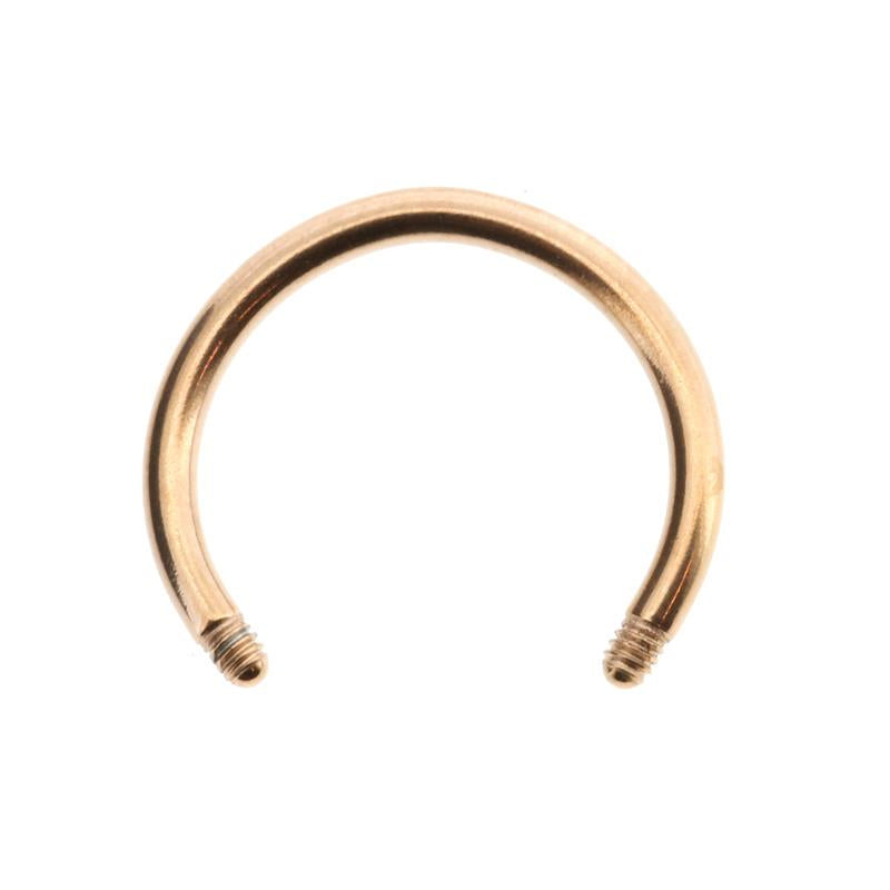 Chirurgisch Stalen Circular Staafje Rose Goud