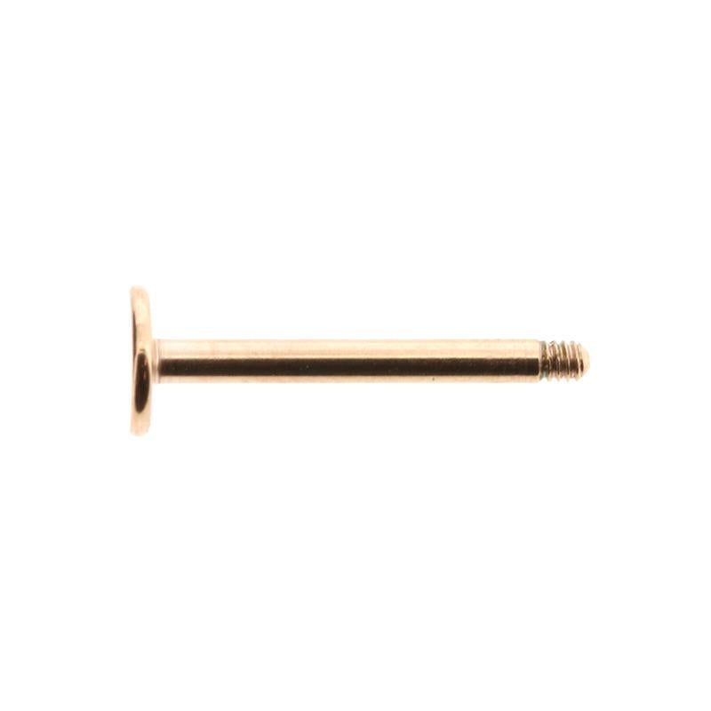 Chirurgisch Staal Labret Stud - 4 mm Disc Rose Goud