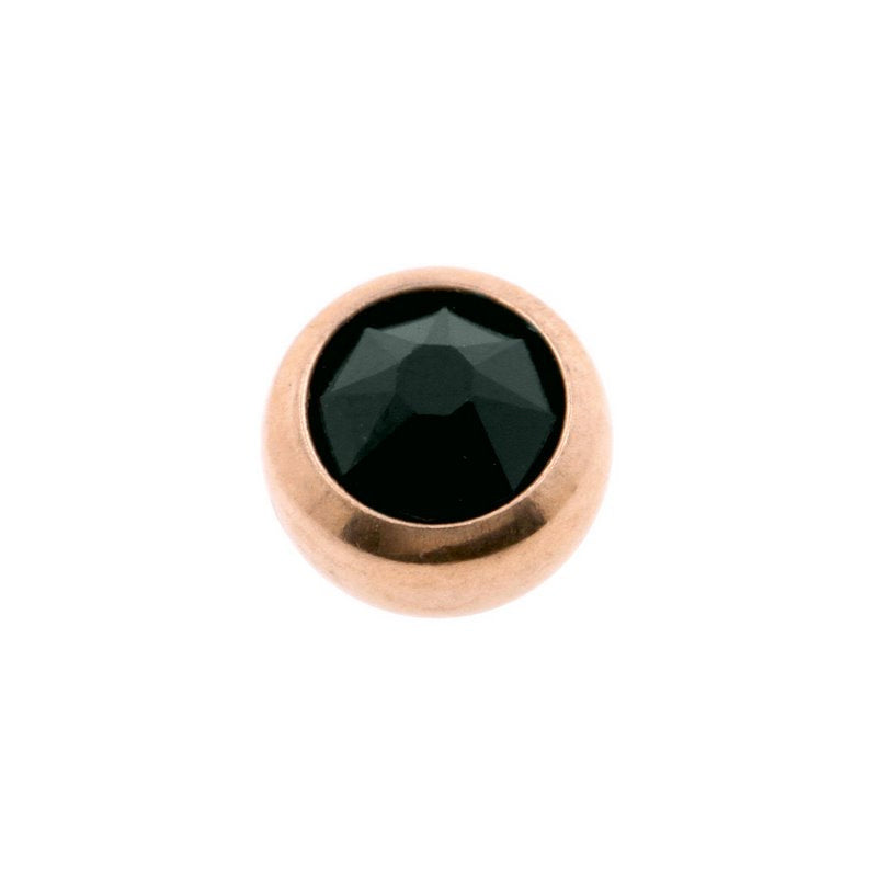 Surgical Steel Jewelled Threaded Ball Jet