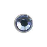 Titan-Disc mit Kristall Light Blue Sapphire