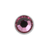 Titan-Disc mit Kristall Rosé