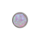 Titan Cabochon Opal Disc Pink Opal