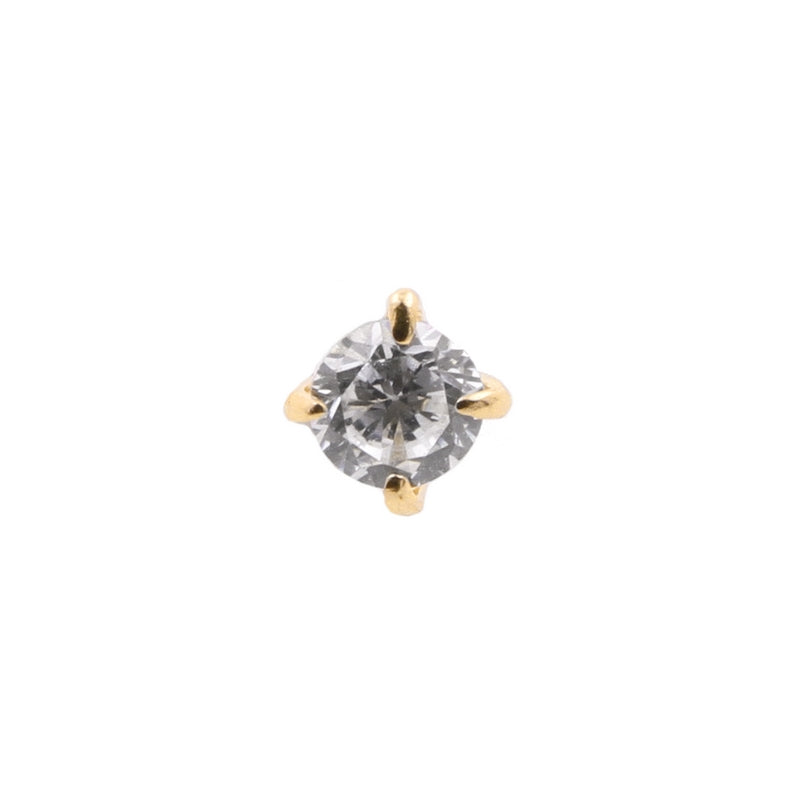 18 Karat Gold Zirconia Attachment
