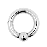 Chirurgischer Stahl Ball Closure Click Ring Silber