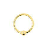Chirurgischer Stahl Ball Closure Click Ring Gold