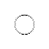 Chirurgischer Stahl Durchgehender Ring Silber