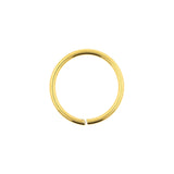 Chirurgischer Edelstahl-Durchziehring Gold