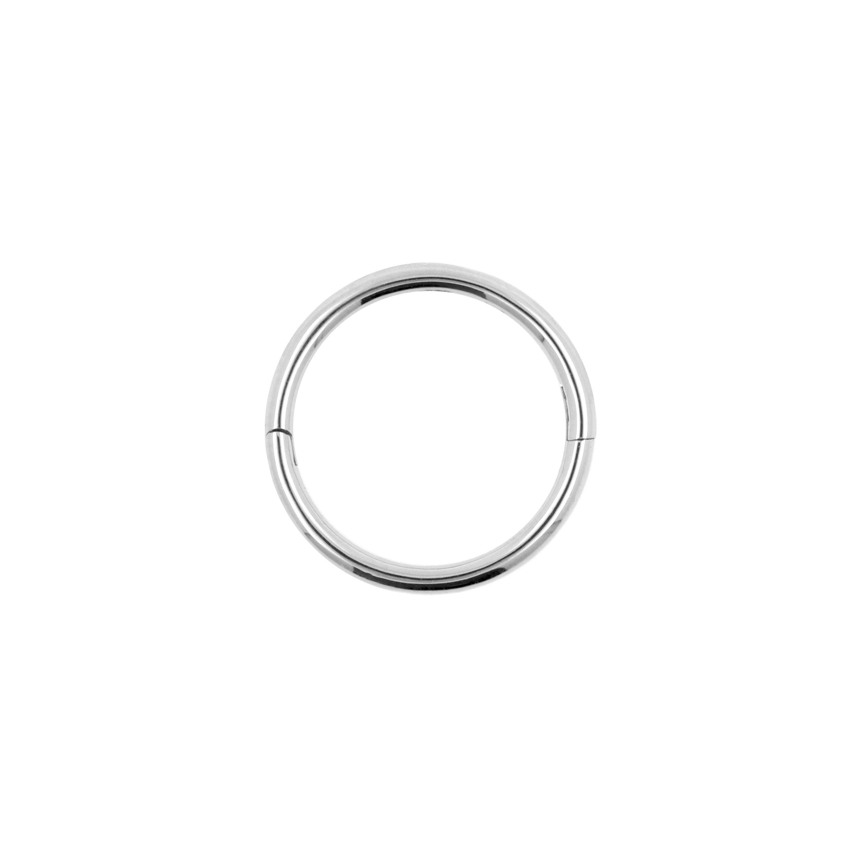 Nikkelvrij Stalen Click Ring Met Wave Lock Zilver