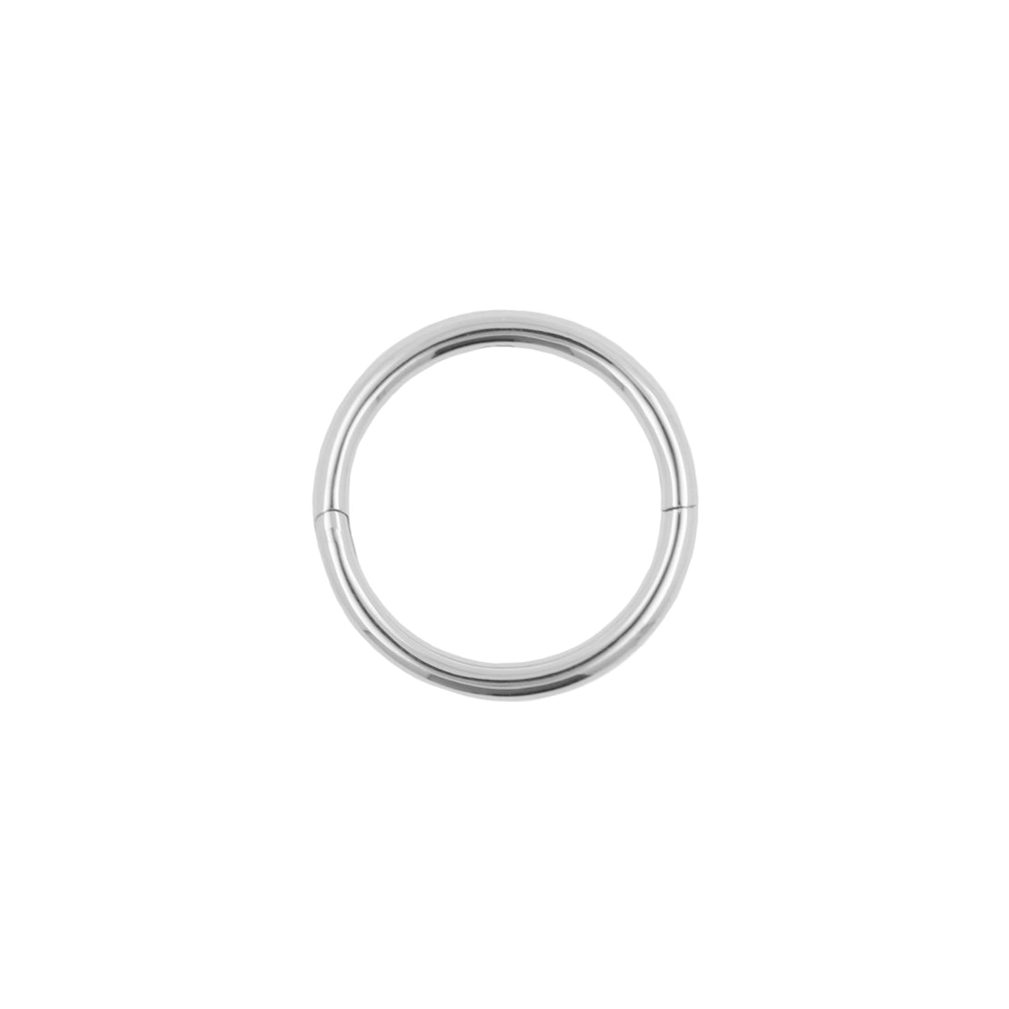 Nickelfreier Edelstahl Click Ring mit Wave Lock – Silber
