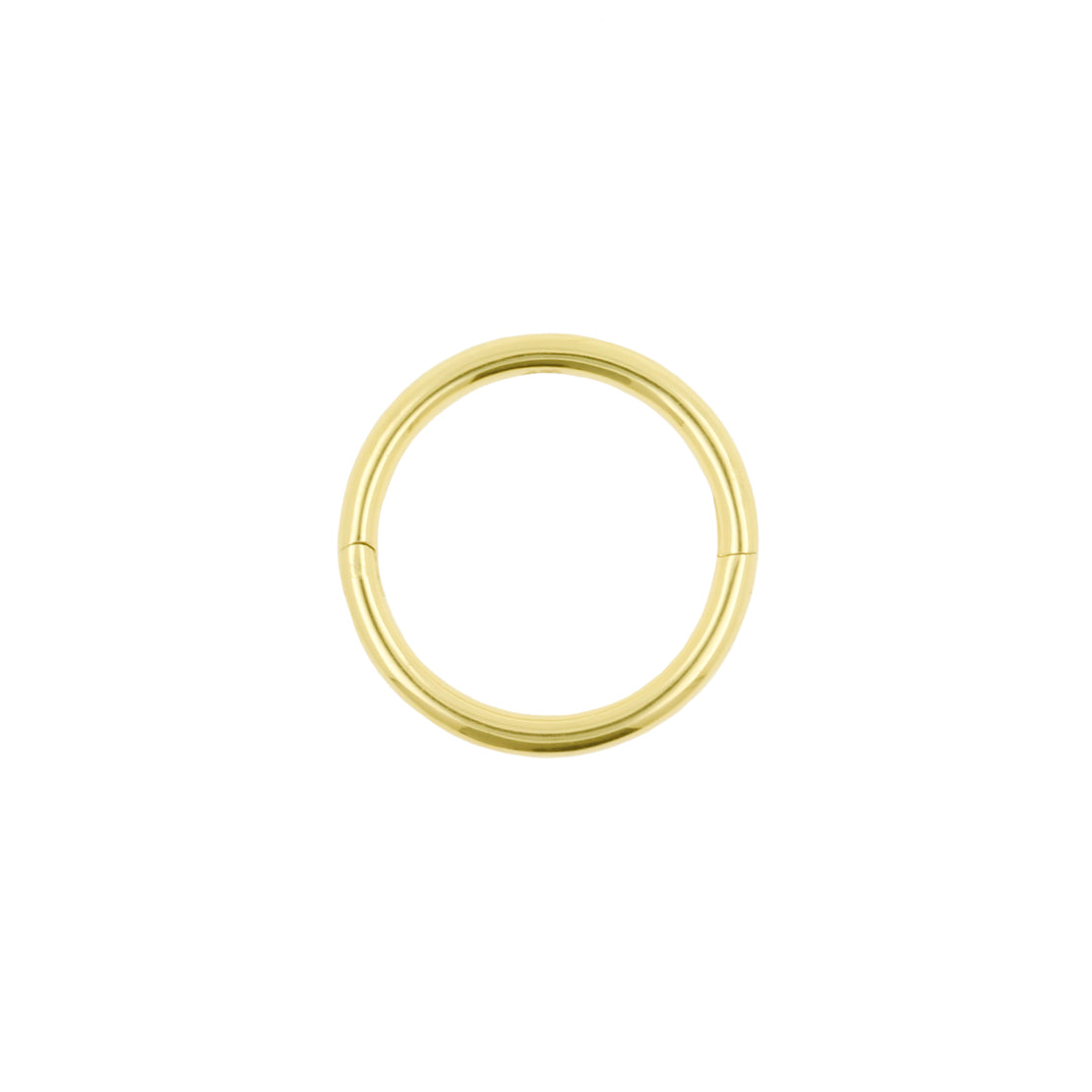 Nickelfreier Edelstahl Click Ring mit Wave Lock – Gold