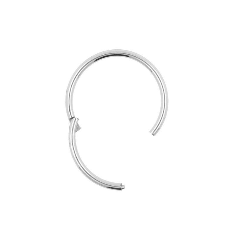 Chirurgisch Stalen Click Ring Zilver