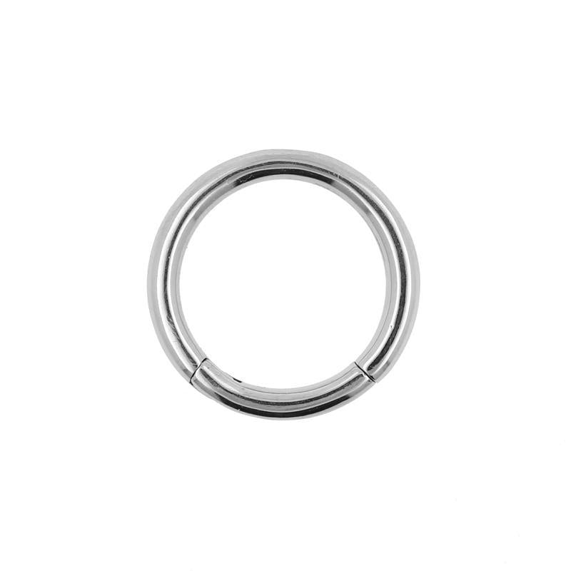 Chirurgisch Stalen Click Ring Zilver
