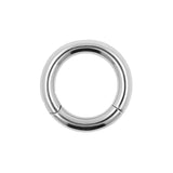 Chirurgischer Stahl Click-Ring Silber