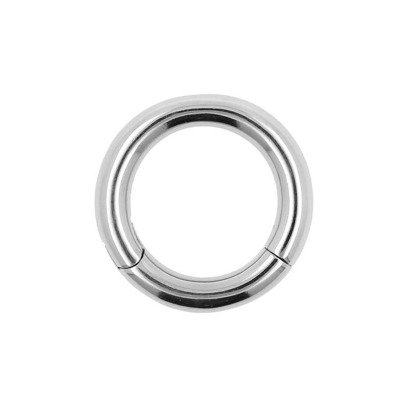 Chirurgisch Stalen Click Ring Zilver