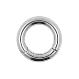 Chirurgischer Stahl Click Ring Silber