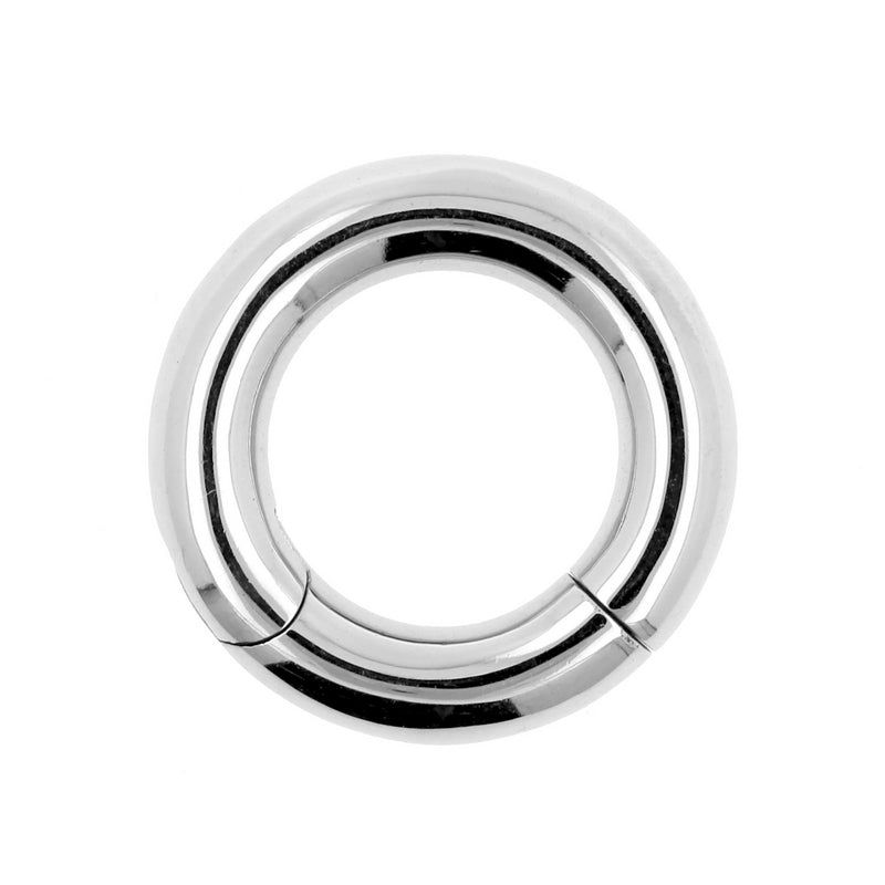 Chirurgisch Stalen Click Ring Zilver