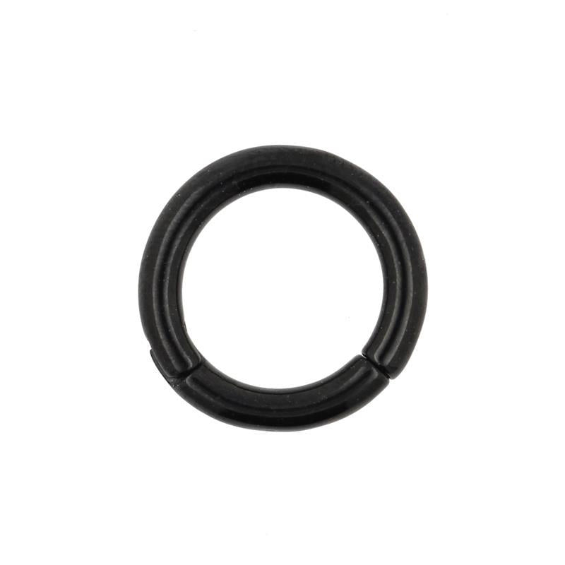 Chirurgisch Stalen Click Ring Zwart