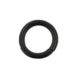 Chirurgischer Stahl Click-Ring Schwarz