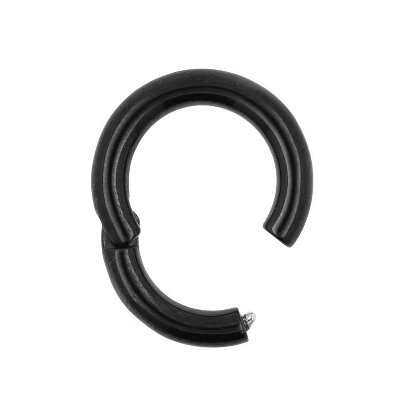 Chirurgisch Stalen Click Ring Zwart