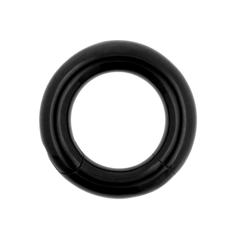 Chirurgisch Stalen Click Ring Zwart