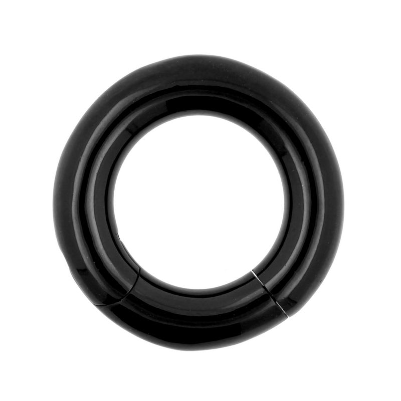 Chirurgisch Stalen Click Ring Zwart