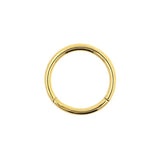 Chirurgischer Stahl Click-Ring Gold