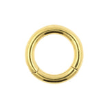 Chirurgischer Stahl Click-Ring Gold