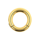 Chirurgischer Stahl Click-Ring Gold