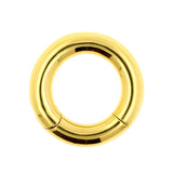 Chirurgischer Stahl Click Ring Gold