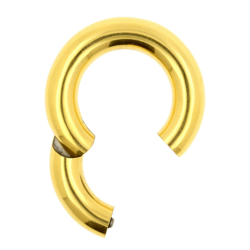 Chirurgisch Stalen Click Ring Goud