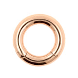 Chirurgischer Stahl Click-Ring Roségold