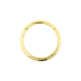 18 Karat Gold Click-Ring – Halb Rund