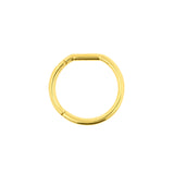 Chirurgischer Stahl Click Ring - Gerade Auflage Gold