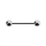 Chirurgischer Stahl Barbell Silber