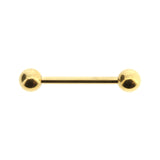 Chirurgischer Stahl Barbell Gold