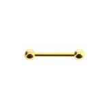 Chirurgischer Stahl Barbell Gold